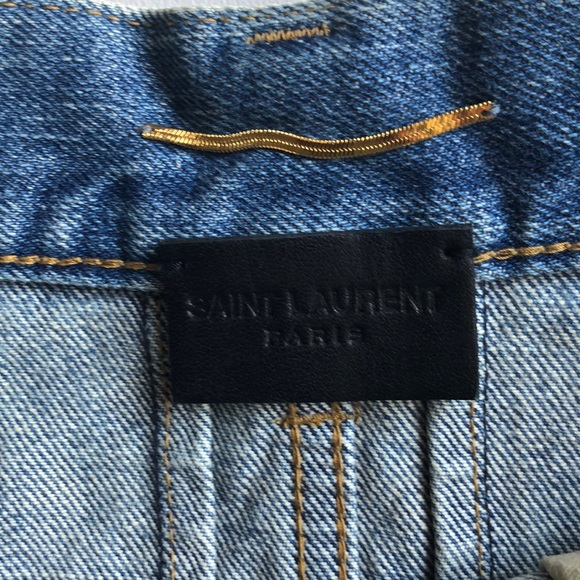 🎉2x HP🎉Saint Laurent denim mini skirt - Picture 4 of 6